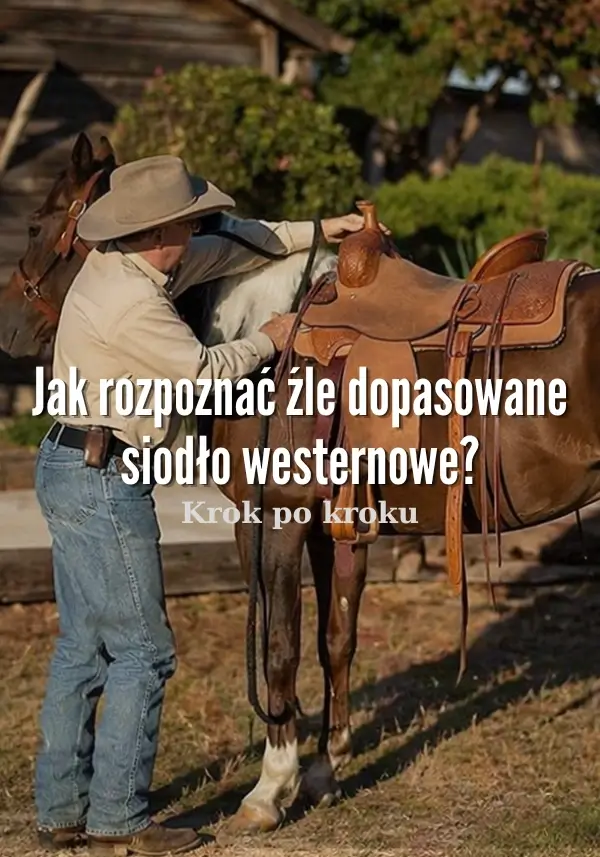 Jak rozpoznać źle dopasowane siodło westernowe?