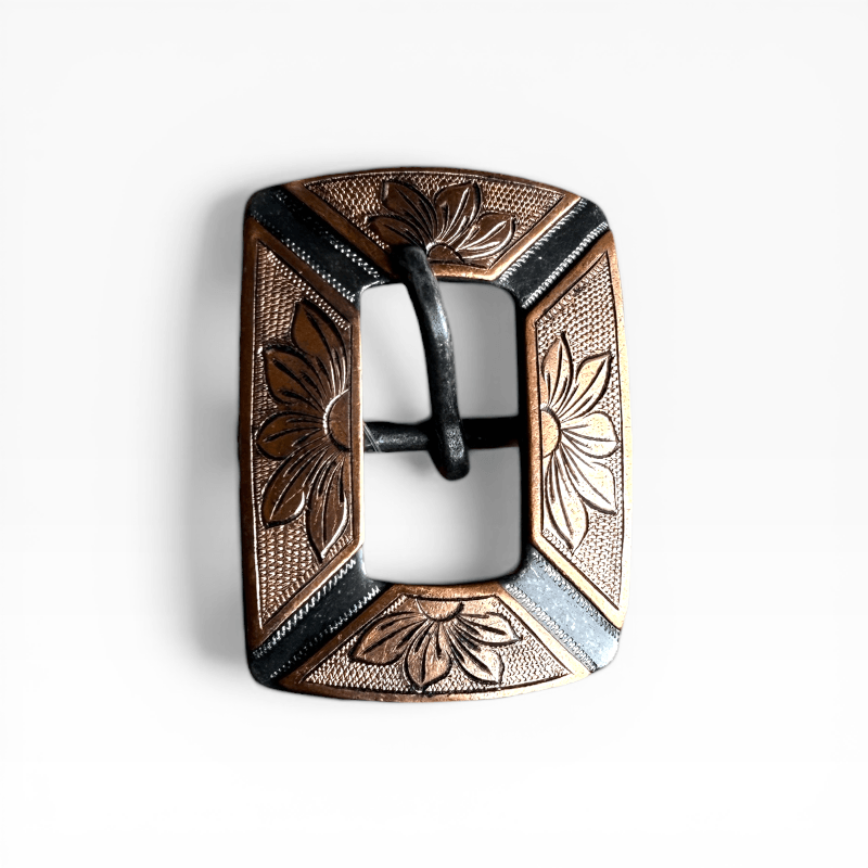 ŚWIAT WESTERNU- Klamra do ogłowia Floral bronze