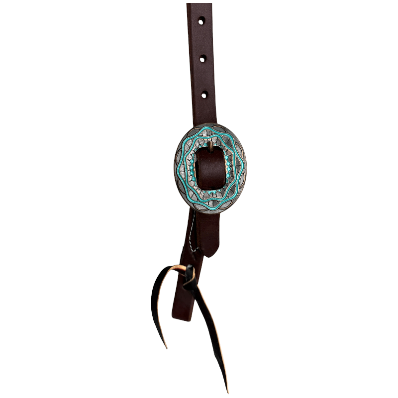 ŚWIAT WESTERNU- Ogłowie Western Harness Heavy Oil Turquoise